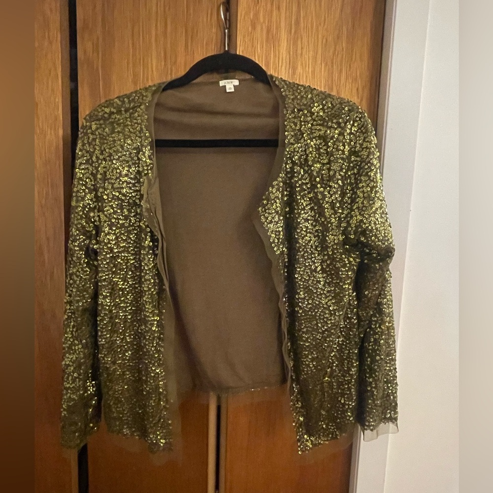 J Crew sequin cardigan